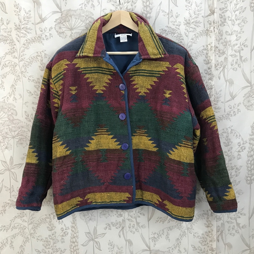 Vintage tapestry jacket, southwest inspired